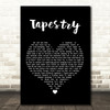 Carole King Tapestry Black Heart Song Lyric Print