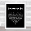 Dean Martin Innamorata Black Heart Song Lyric Print
