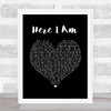 Dolly Parton & Sia Here I Am Black Heart Song Lyric Print