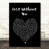 Freya Ridings Lost Without You Black Heart Song Lyric Print