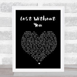Freya Ridings Lost Without You Black Heart Song Lyric Print