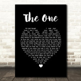 Gary Allan The One Black Heart Song Lyric Print