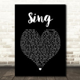 Gary Barlow & The Commonwealth Band Sing Black Heart Song Lyric Print