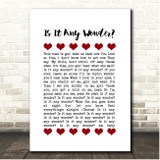 Durand Jones & The Indications Is It Any Wonder Red Hearts In Row Song Lyric Print