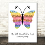 Simon & Garfunkel The 59th Street Bridge Song (Feelin' Groovy) Rainbow Butterfly Song Lyric Print