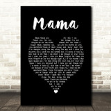 Il Divo Mama Black Heart Song Lyric Print