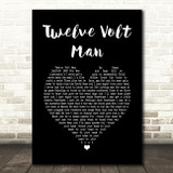 Jimmy Buffett Twelve Volt Man Black Heart Song Lyric Print
