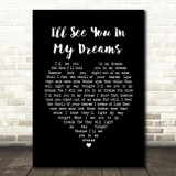 Joe Brown I'll See You In My Dreams Black Heart Song Lyric Print