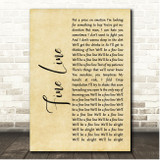 Harry Styles Fine Line Rustic Script Song Lyric Print