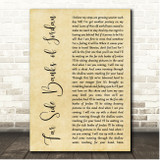 Johnny Cash Featuring June Carter Cash Far Side Banks of Jordan Rustic Script Song Lyric Print