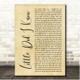 Julia Michaels Little Did I Know Rustic Script Song Lyric Print