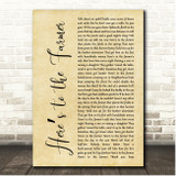 Luke Bryan Heres to the Farmer Rustic Script Song Lyric Print