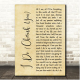 Mark Wills I Do (Cherish You) Rustic Script Song Lyric Print