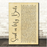 Morgan Wallen Sand in My Boots Rustic Script Song Lyric Print
