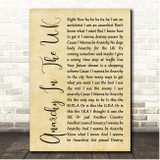 Sex Pistols Anarchy In The U.K. Rustic Script Song Lyric Print