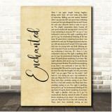 Taylor Swift Enchanted Rustic Script Song Lyric Print