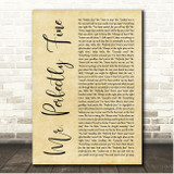 Taylor Swift Mr. Perfectly Fine (Taylors Version) Rustic Script Song Lyric Print