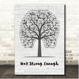Apocalyptica Not Strong Enough Music Script Tree Song Lyric Print