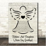 Michael Bolton Fathers And Daughters (Never Say Goodbye) Music Script Angel Song Lyric Print