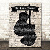 Anita Baker No More Tears Boxing Gloves Script Song Lyric Print