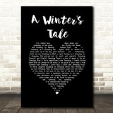 Queen A Winter's Tale Black Heart Song Lyric Print