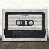 Enter Shikari Live Outside Music Script Cassette Tape Song Lyric Print