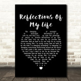 The Marmalade Reflections Of My Life Black Heart Song Lyric Print