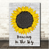 Dani And Lizzy Dancing In The Sky Script Sunflower Song Lyric Print