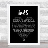 Iris Goo Goo Dolls Black Heart Quote Song Lyric Print