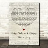 John Sullivan Only Fools and Horses Theme Song Script Heart Song Lyric Print