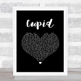 112 Cupid Black Heart Song Lyric Music Art Print