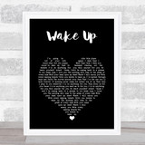 Coheed and Cambria Wake Up Black Heart Song Lyric Music Art Print