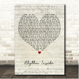 Loïc Nottet Rhythm Inside Script Heart Song Lyric Print