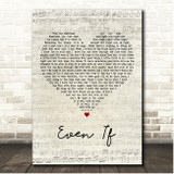 MercyMe Even If Script Heart Song Lyric Print
