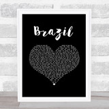 Declan McKenna Brazil Black Heart Song Lyric Music Art Print