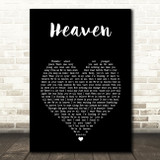 DJ Sammy Heaven (Candlelight Mix) Black Heart Song Lyric Music Art Print