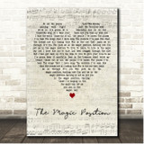 Patrick Wolf The Magic Position Script Heart Song Lyric Print