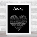 Alter Bridge Lover Black Heart Song Lyric Music Art Print