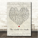 Ruelle The World We Made Script Heart Song Lyric Print