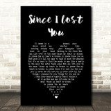 Genesis Since I Lost You Black Heart Song Lyric Music Art Print