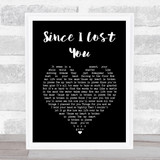 Genesis Since I Lost You Black Heart Song Lyric Music Art Print