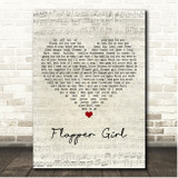 The Lumineers Flapper Girl Script Heart Song Lyric Print