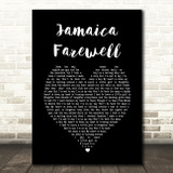 Harry Belafonte Jamaica Farewell Black Heart Song Lyric Music Art Print