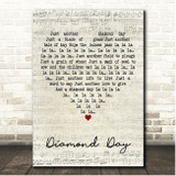 Vashti Bunyan Diamond Day Script Heart Song Lyric Print