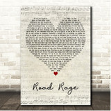 Catatonia Road Rage Script Heart Song Lyric Print