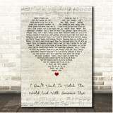 Clinton Kane I Dont Want To Watch The World End With Someone Else Script Heart Song Lyric Print