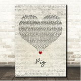 Dave Matthews Band Pig Script Heart Song Lyric Print