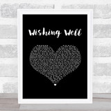 Juice WRLD Wishing Well Black Heart Song Lyric Music Art Print