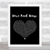 Kenny Chesney Here And Now Black Heart Song Lyric Music Art Print