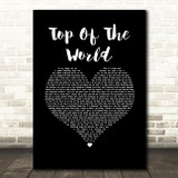 Kimbra Top Of The World Black Heart Song Lyric Music Art Print